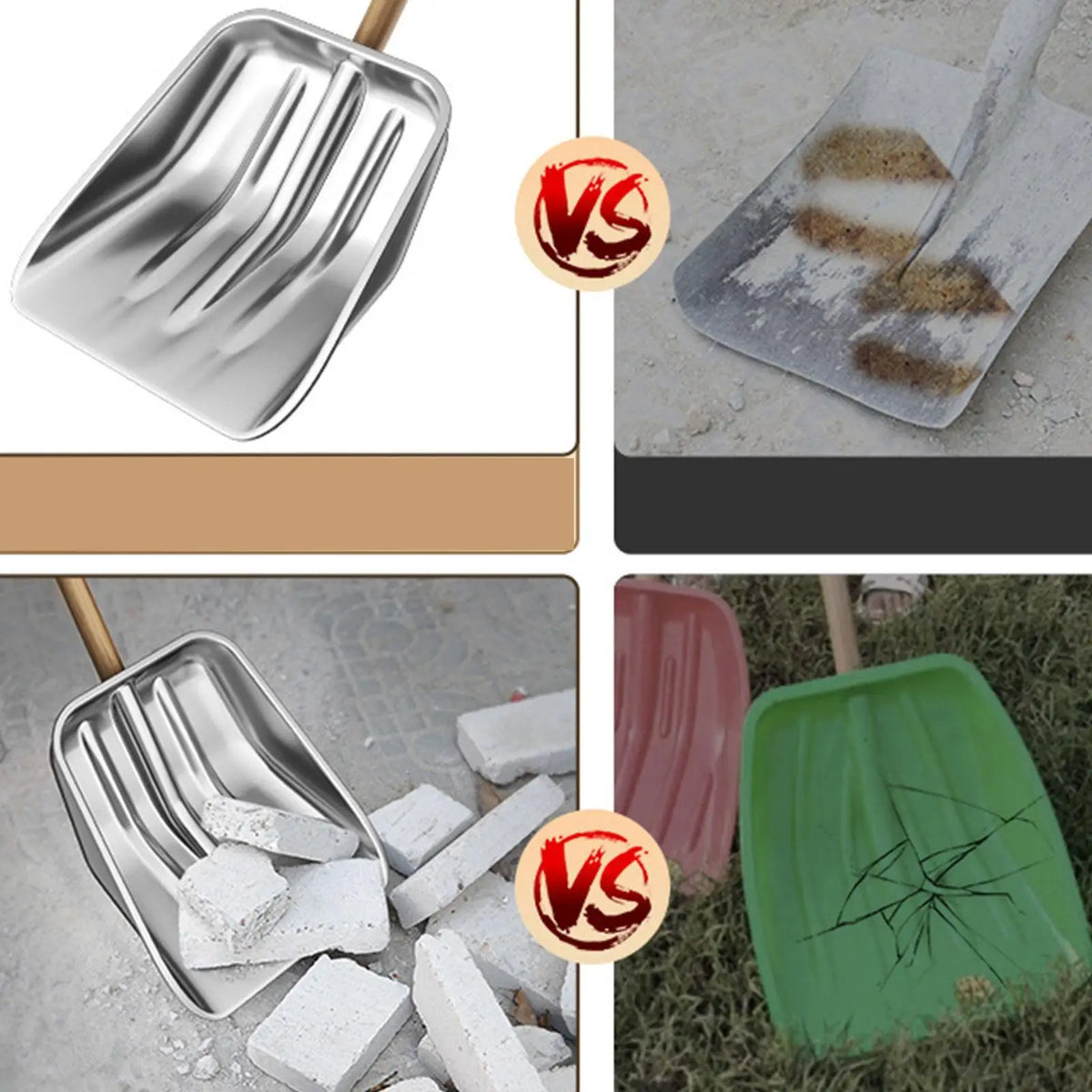 Stainless Steel Outdoor Snow Shovel