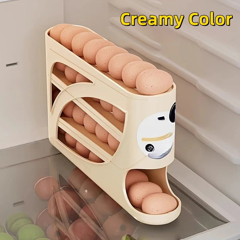Rolling Refrigerator Egg Dispenser