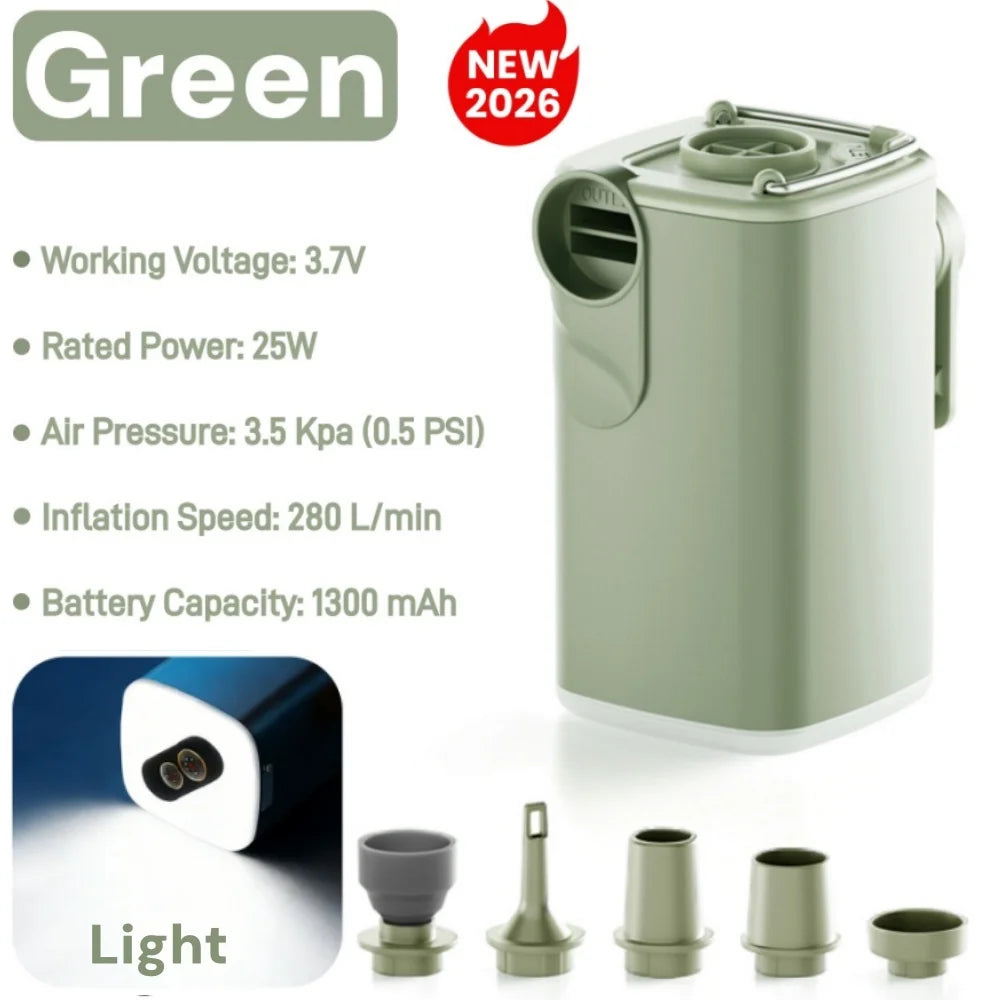 USB Rechargeable Mini Air Pump – Inflate & Deflate