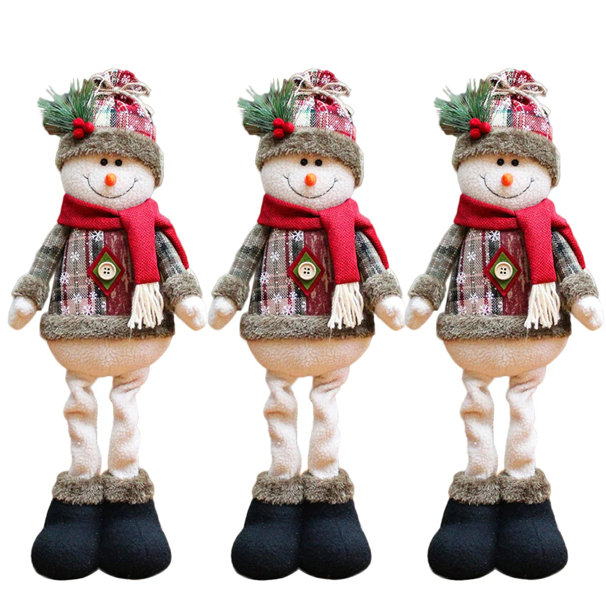 Christmas Santa, Snowman & Reindeer Shelf Sitter
