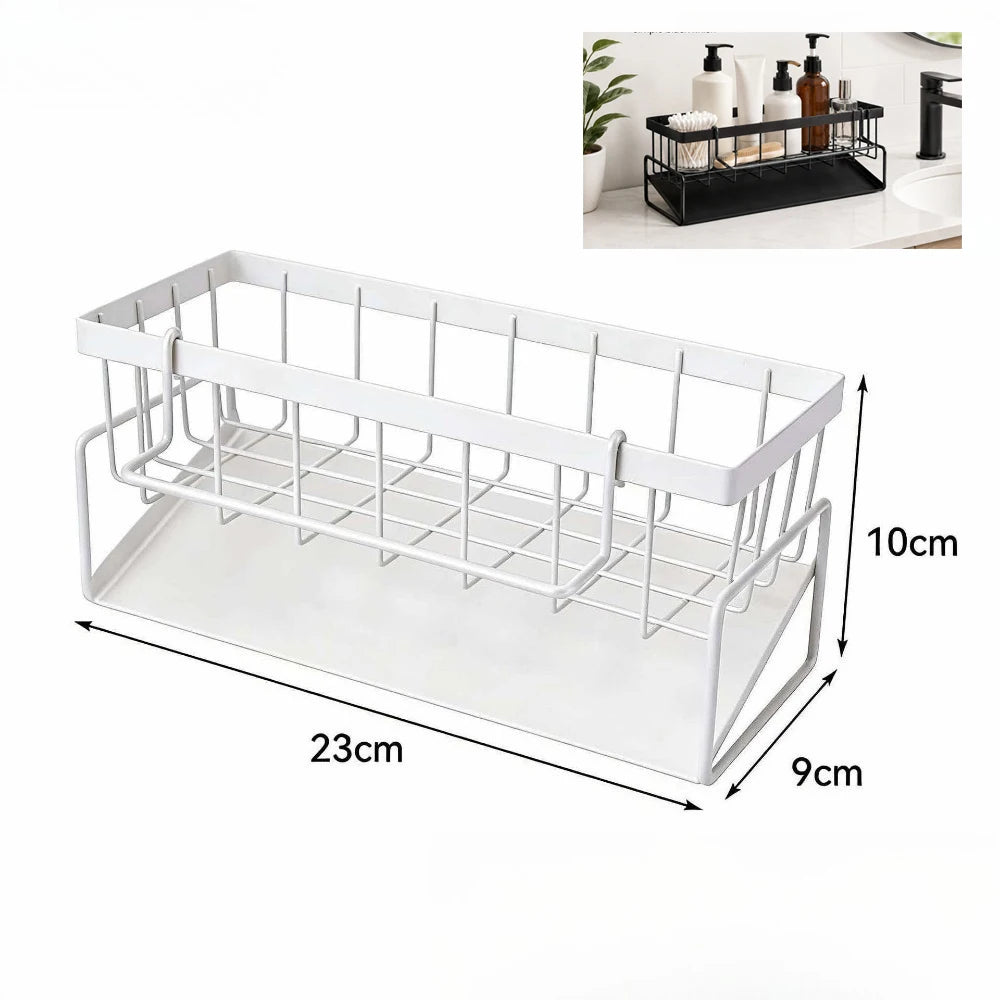 Faucet-Mounted Sink Sponge & Towel Organizer