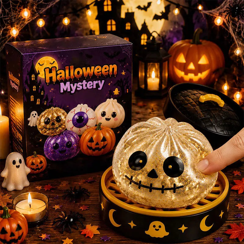 Halloween Ghost Dumpling Squishy – 5.5cm & 10cm