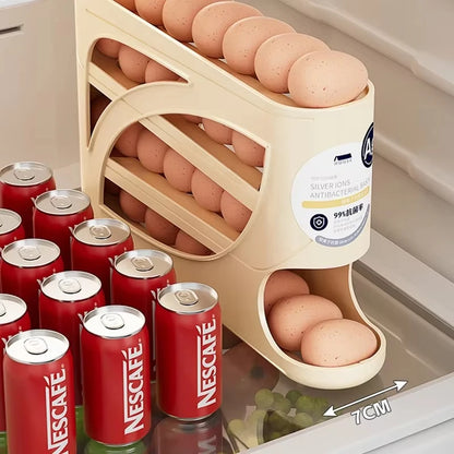 4-Tier Sliding Egg Dispenser