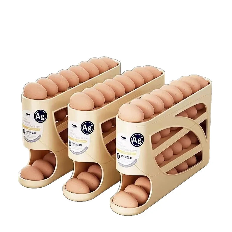 4-Tier Sliding Egg Dispenser