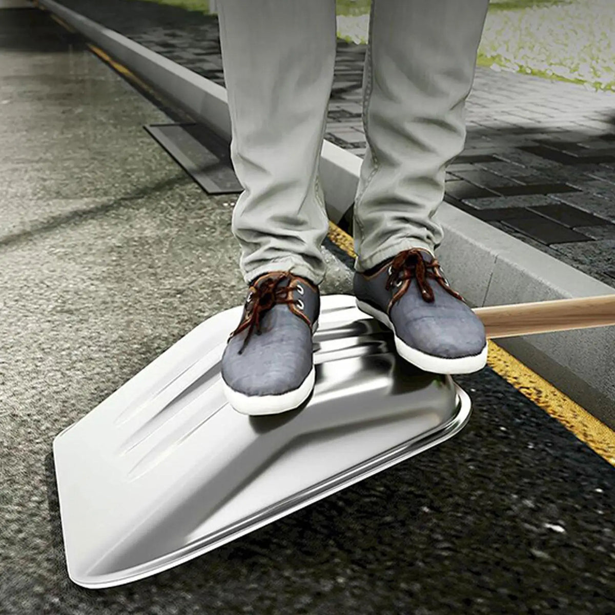 Stainless Steel Outdoor Snow Shovel
