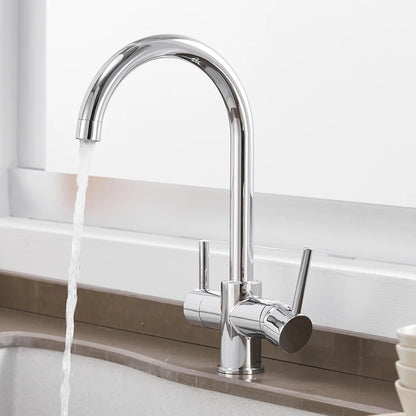 Black Dual-Handle Kitchen Faucet – WF-0180