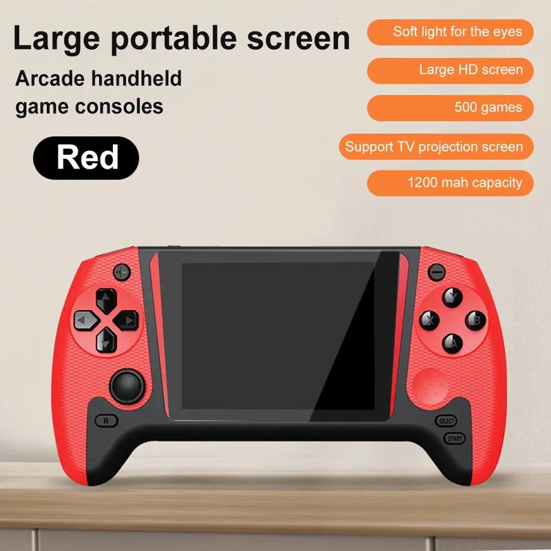 3.5" Retro Game Console – 500 Games, 1200mAh + Controller
