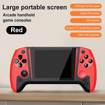 3.5" Retro Game Console – 500 Games, 1200mAh + Controller