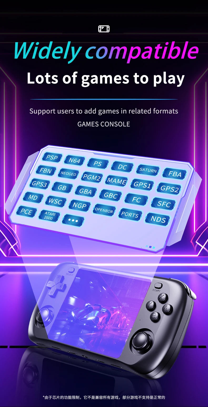 H36S Retro Handheld Game Console – 3.5" IPS, 64GB/128GB