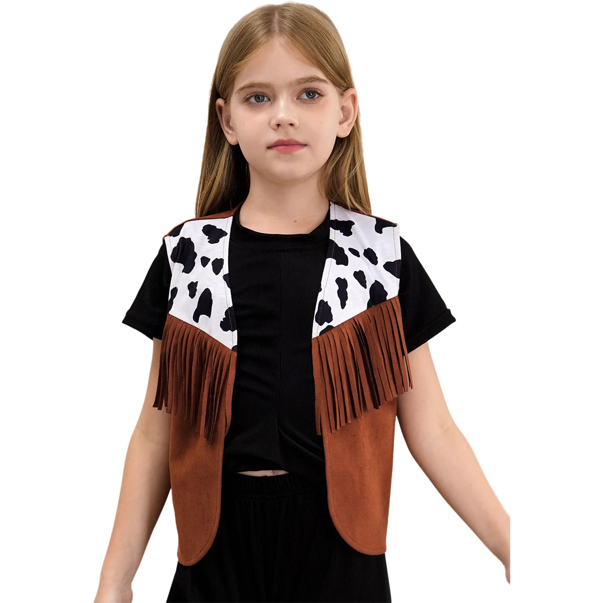 Kids Western Fringe Costume Vest