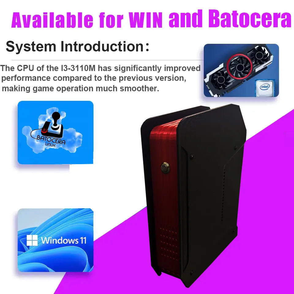 X4 Retro Gaming Console – Intel i3, 500GB/1TB