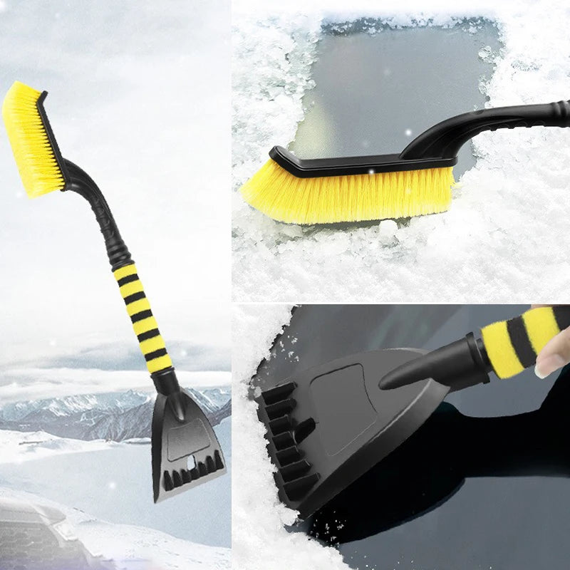 Retractable Car Snow Brush & Detachable Ice Scraper