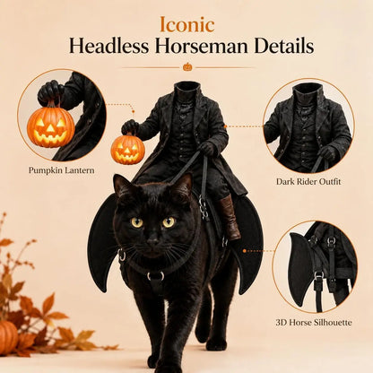 Headless Horseman Pet Costume – 3D Rider Illusion