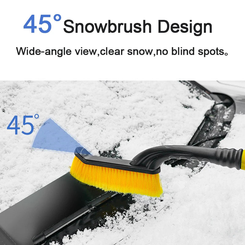 Retractable Car Snow Brush & Detachable Ice Scraper