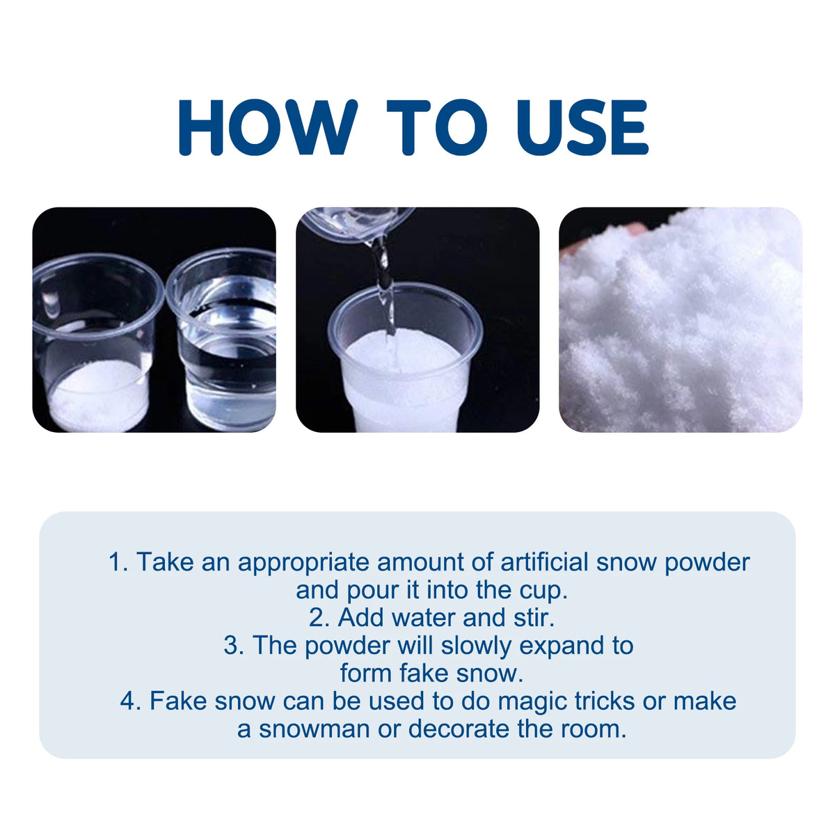 Artificial Snow for Holiday Decor & Displays