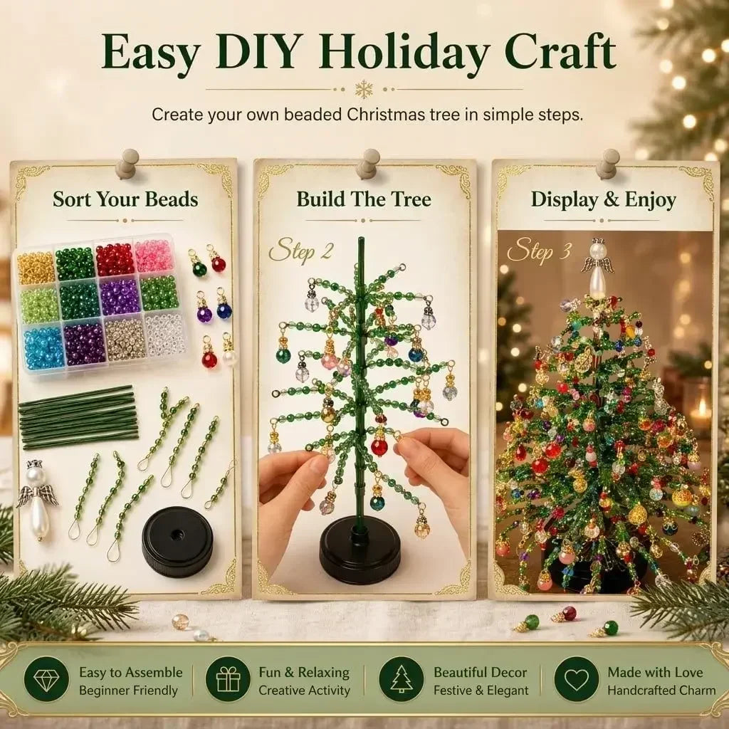 DIY Beaded Christmas Tree Kit