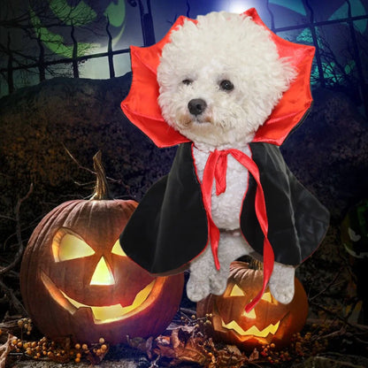Red Vampire Cloak Pet Costume – Small Dogs & Cats