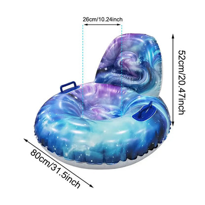 Inflatable Snow Tube for Adults – Cold-Resistant Winter Sled