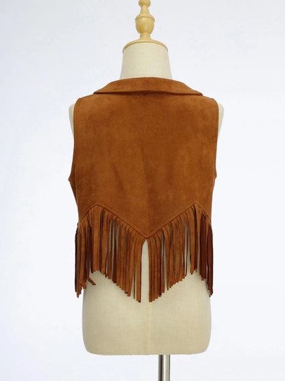 Kids Western Fringe Costume Vest