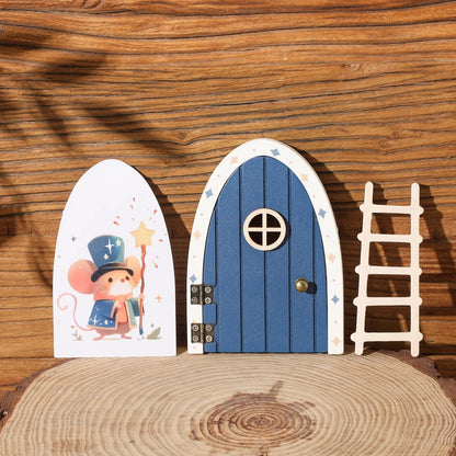 Mini Wooden Fairy Door – Dollhouse & Wall Decor