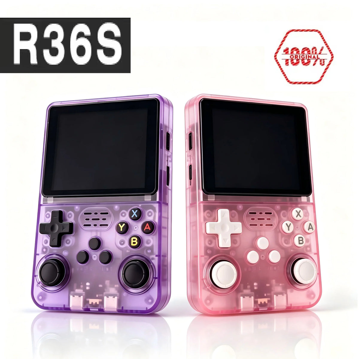 R36S Retro Handheld Game Console – 3.5" IPS, 64GB/128GB