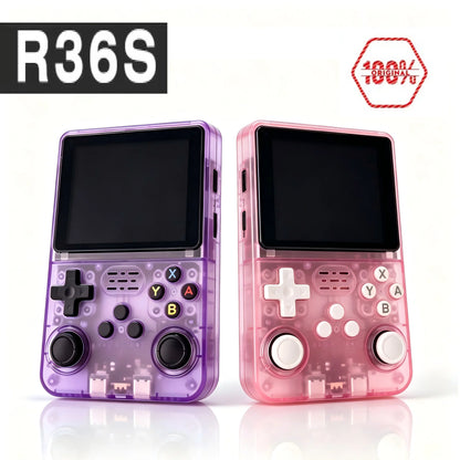 R36S Retro Handheld Game Console – 3.5" IPS, 64GB/128GB