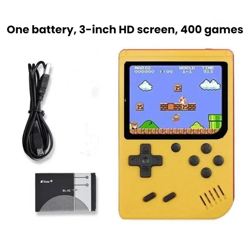 Retro Handheld Game Console – 400 Games & TV Connection