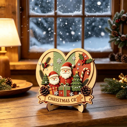 Wooden Christmas Character Tabletop Decor