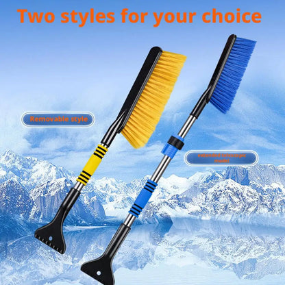 Retractable Car Snow Brush & Ice Scraper – ABS + Foam Grip