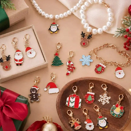 Christmas Theme Charm & Keychain Mix