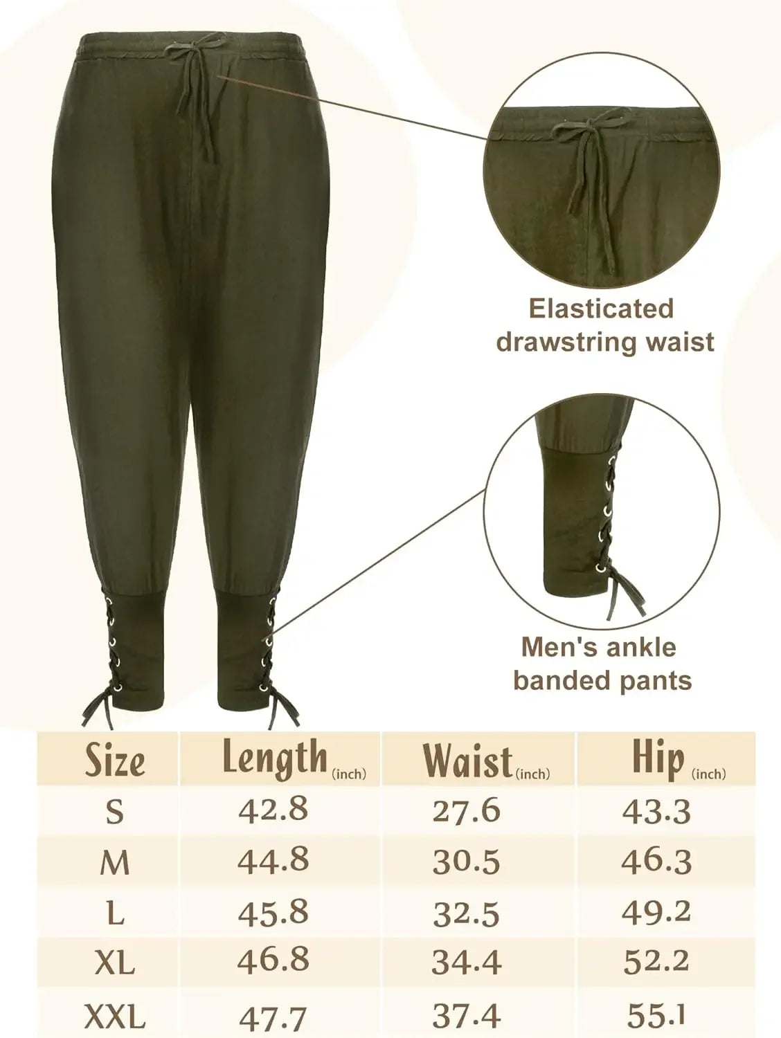 4-Piece Men’s Renaissance Pirate Costume Set