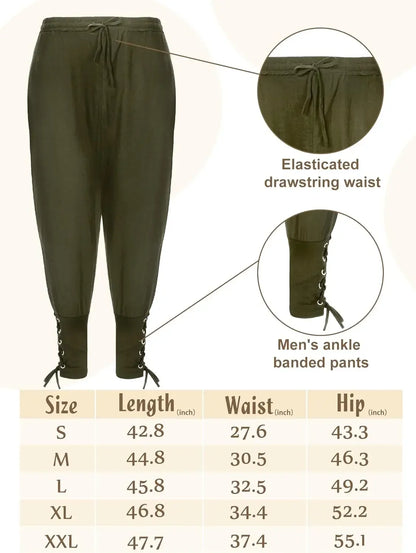 4-Piece Men’s Renaissance Pirate Costume Set