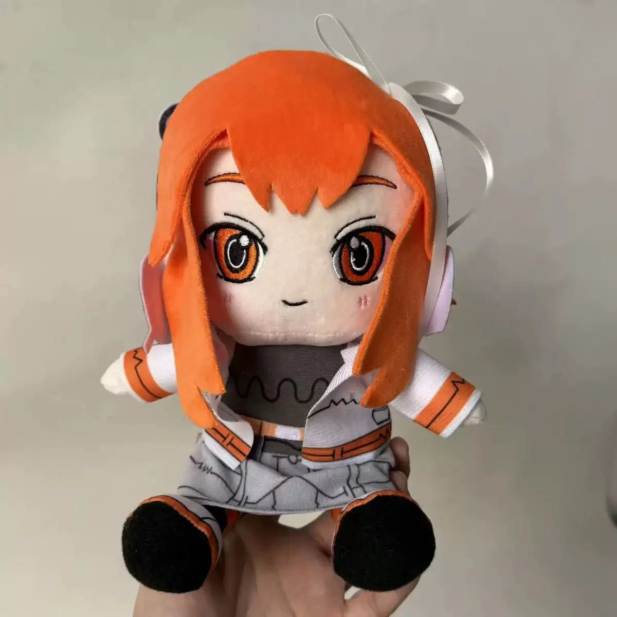 Anime-Inspired Red-Haired Plush Doll