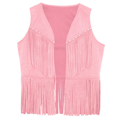 Kids Western Fringe Costume Vest