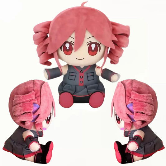Anime-Inspired Red-Haired Plush Doll