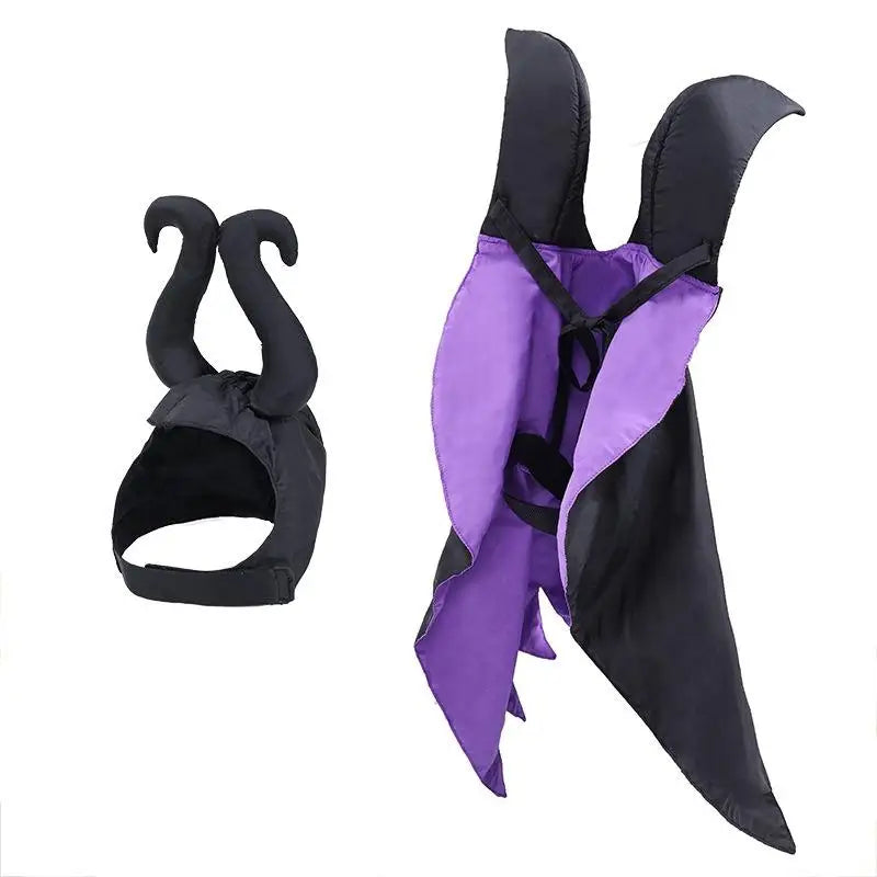 Halloween Dog & Cat Hooded Costume Cloak – Black