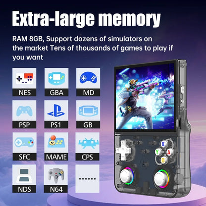 R36 Ultra X Handheld Game Console – 4.5" IPS, 64GB/128GB