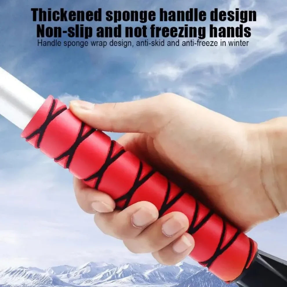 Car Snow Brush & Ice Scraper – Aluminum Handle with ABS Head