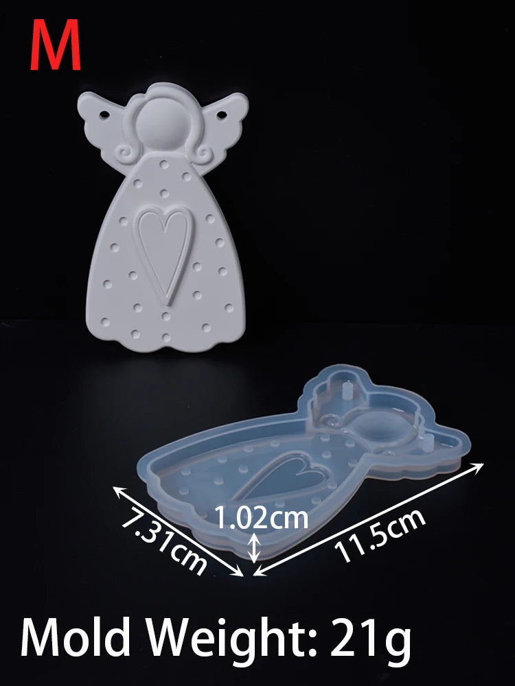 Christmas Angel Silicone Ornament Mold