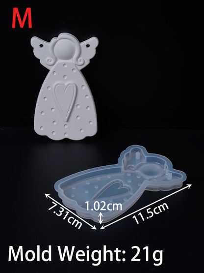 Christmas Angel Silicone Ornament Mold