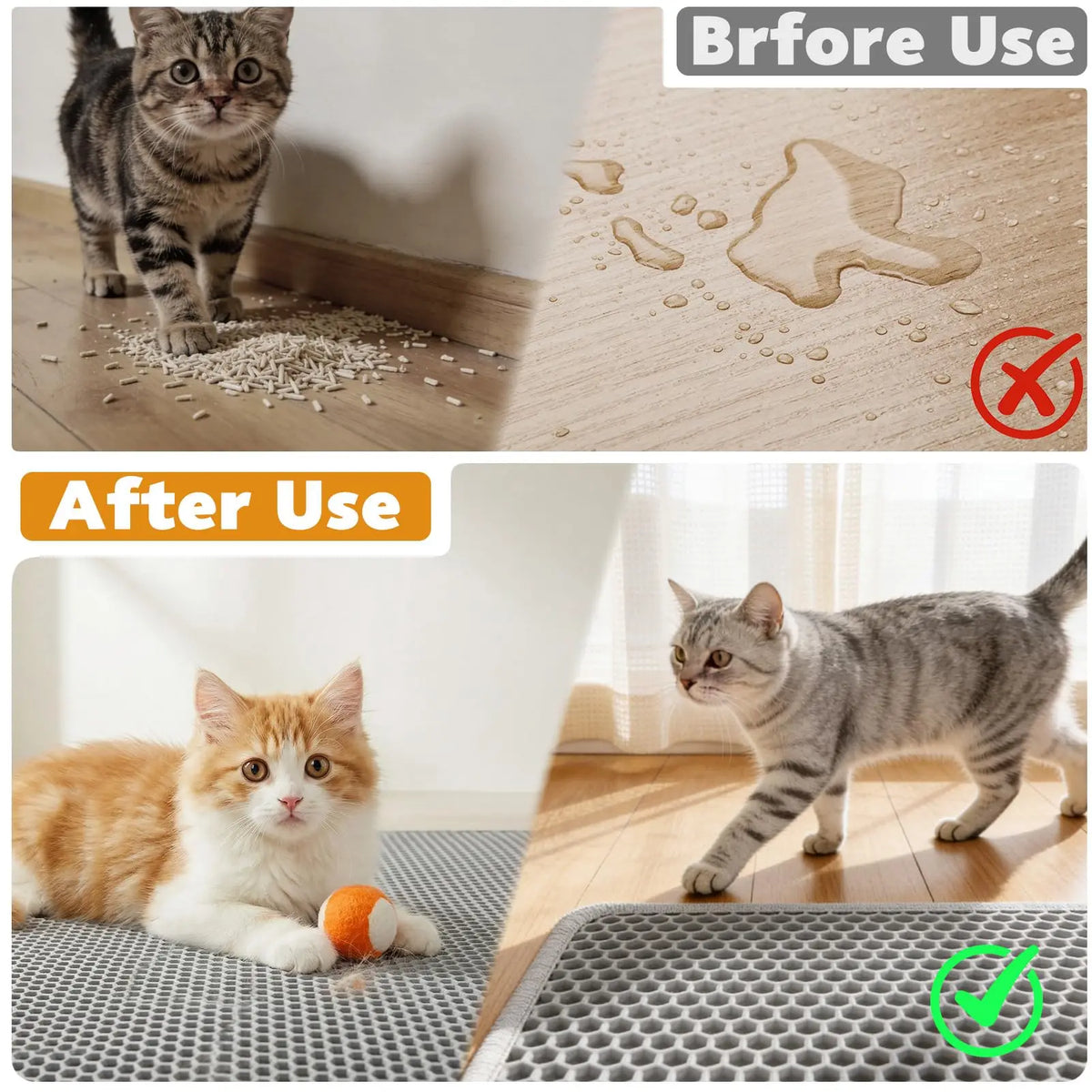 Waterproof Double-Layer Cat Litter Mat