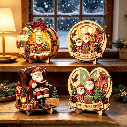 Wooden Christmas Character Tabletop Decor