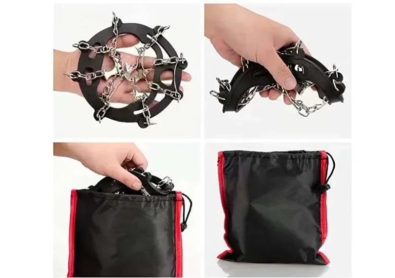 8-Spike Ice Grippers for Shoes – Snow & Ice Cleats