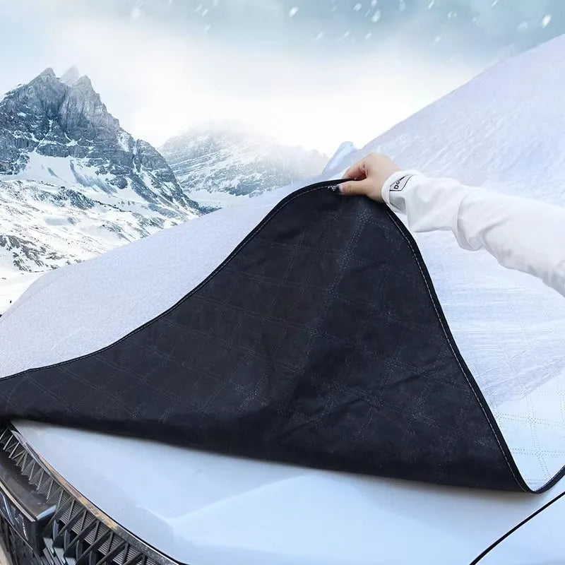 Universal Windshield Snow Cover – Windproof Waterproof Polyester