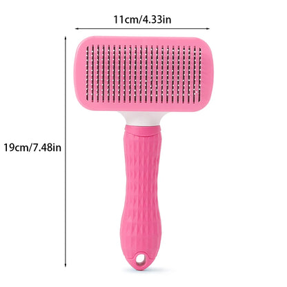 Self-Cleaning Pet Grooming Brush for Dogs & Cats