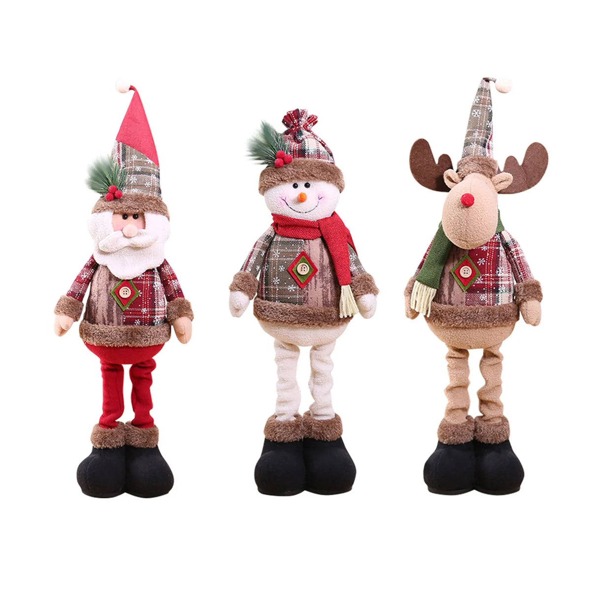 Christmas Santa, Snowman & Reindeer Shelf Sitter