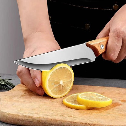 Stainless Steel Fillet & Boning Knife with Wood Handle