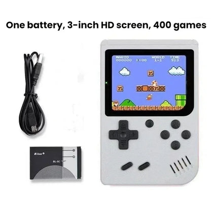 Retro Handheld Game Console – 400 Games & TV Connection