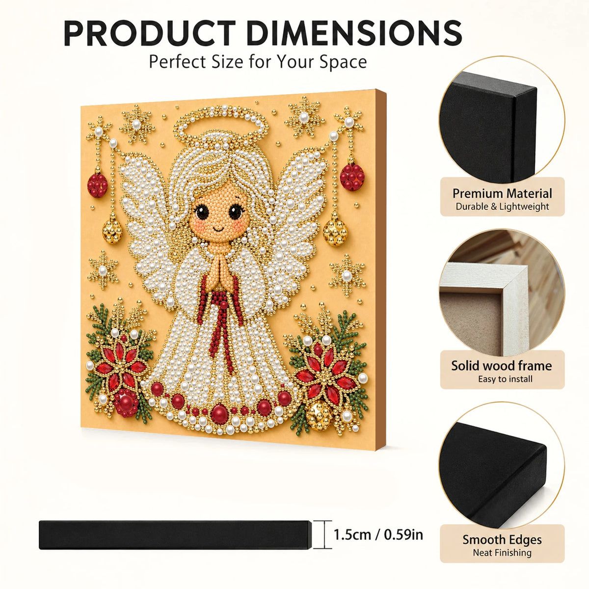 Christmas Diamond Art Kit – 20 × 20 cm