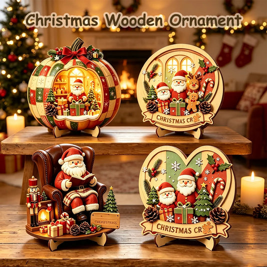 Wooden Christmas Character Tabletop Decor